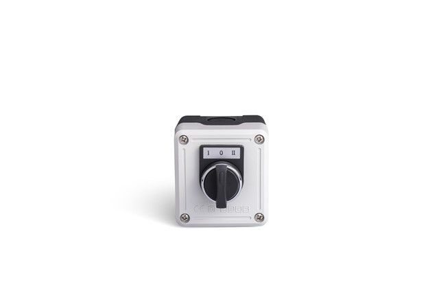PY Series Plastic 1 Hole MB101S30 + BROZET08 + BET08201 Grey-Black Control Box